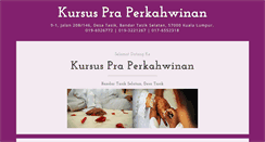 Desktop Screenshot of kursuskahwinbts.com